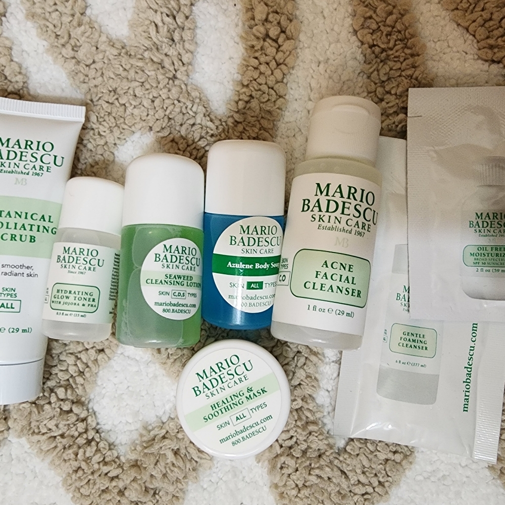 MARIO BADESCU MESH COSMETIC CASE WITH TRAVEL SIZE ITEMS NWOT - Picture 4 of 4